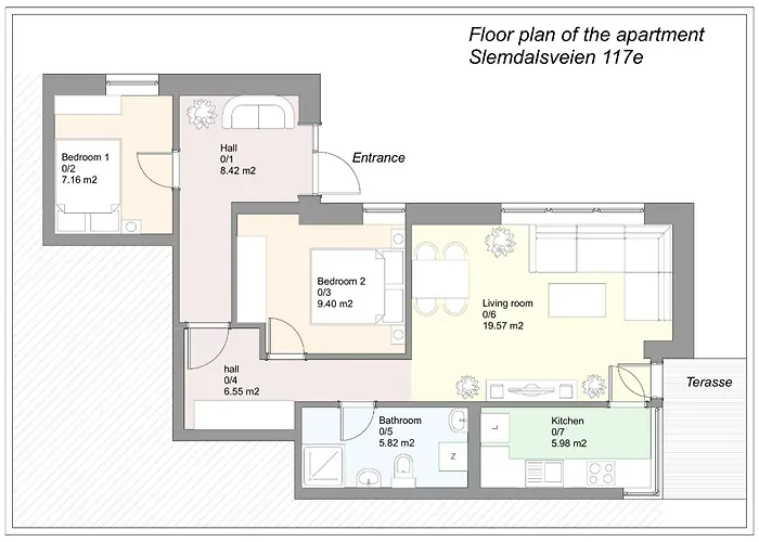 Stylish 2-bedrooms Apartment, Smart Tv, Netflix, Parking - * Oslo